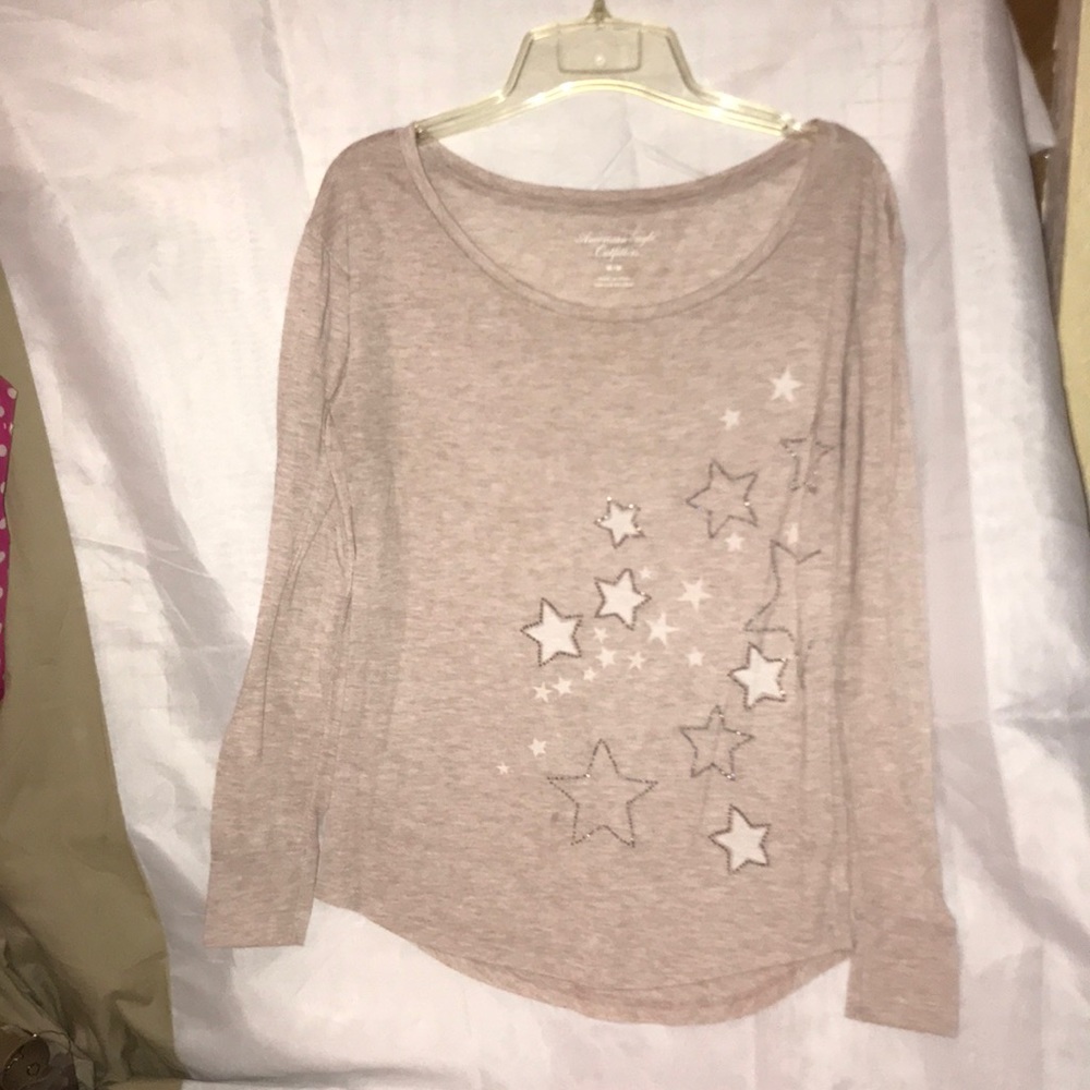 American Eagle long sleeve, star shirt, M/M, Nice